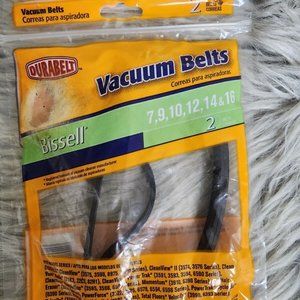 Durabelt Vacuum Belts Bissel 7, 9, 10, 12, 14 & 16 Lot of 2
